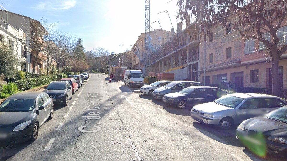 El accidente laboral ha tenido lugar en la calle Cabrahigos, en el barrio de Santa Bárbara de Toledo. - GOOGLE MAPS