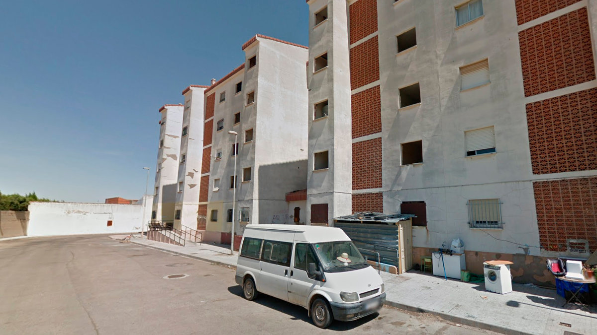 Barriada de "El Bombo", donde vivía la familia implicada en los sucesos, en el municipio manchego de Tomelloso. GOOGLE MAPS