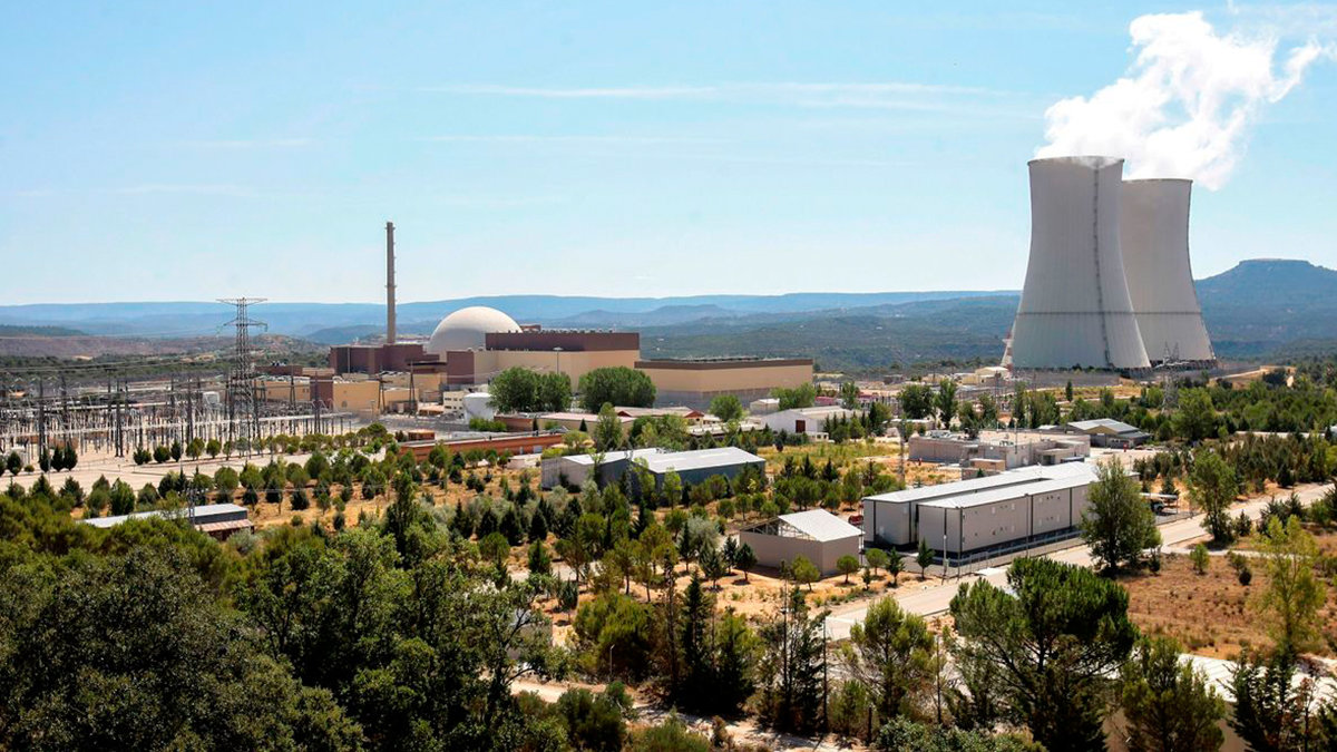 Panorámica de la central nuclear de Trillo en la provincia de Guadalajara. Foto: EFE