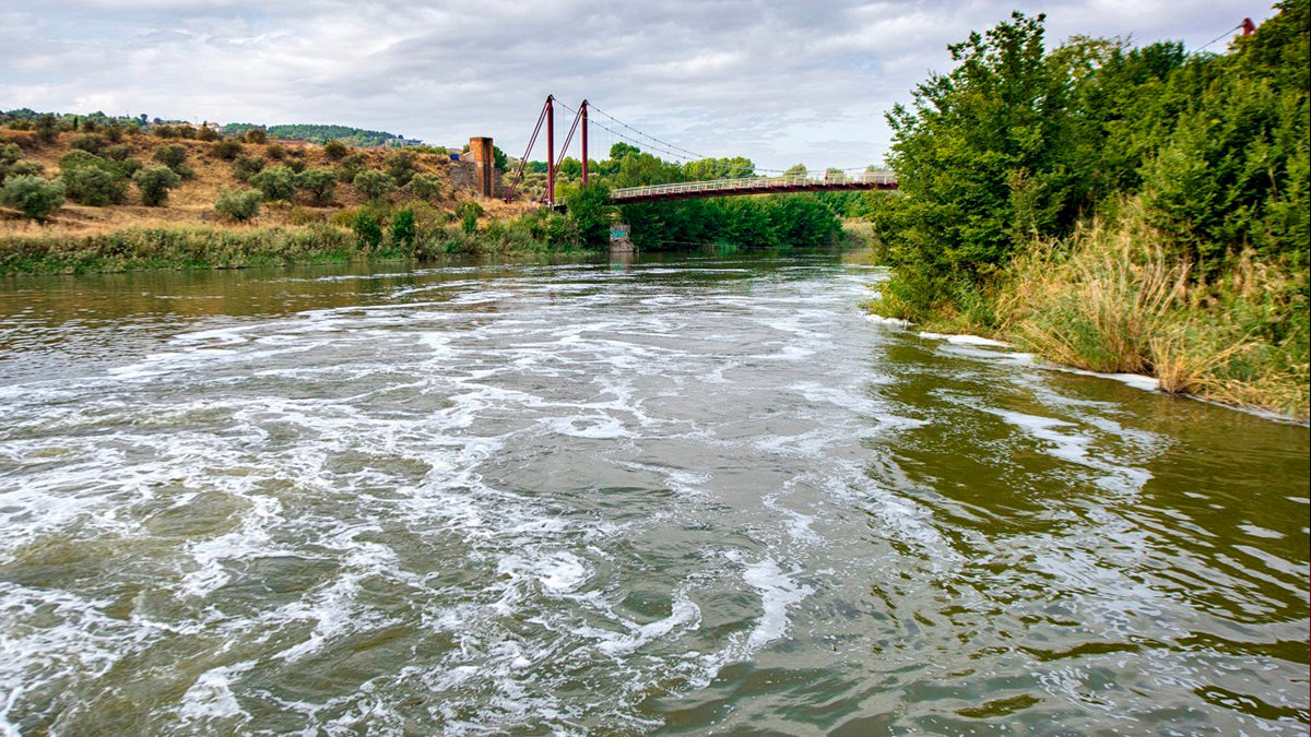 El río Tajo a su paso por la provincia de Toledo. Foto: Ismael Herrero / EFE