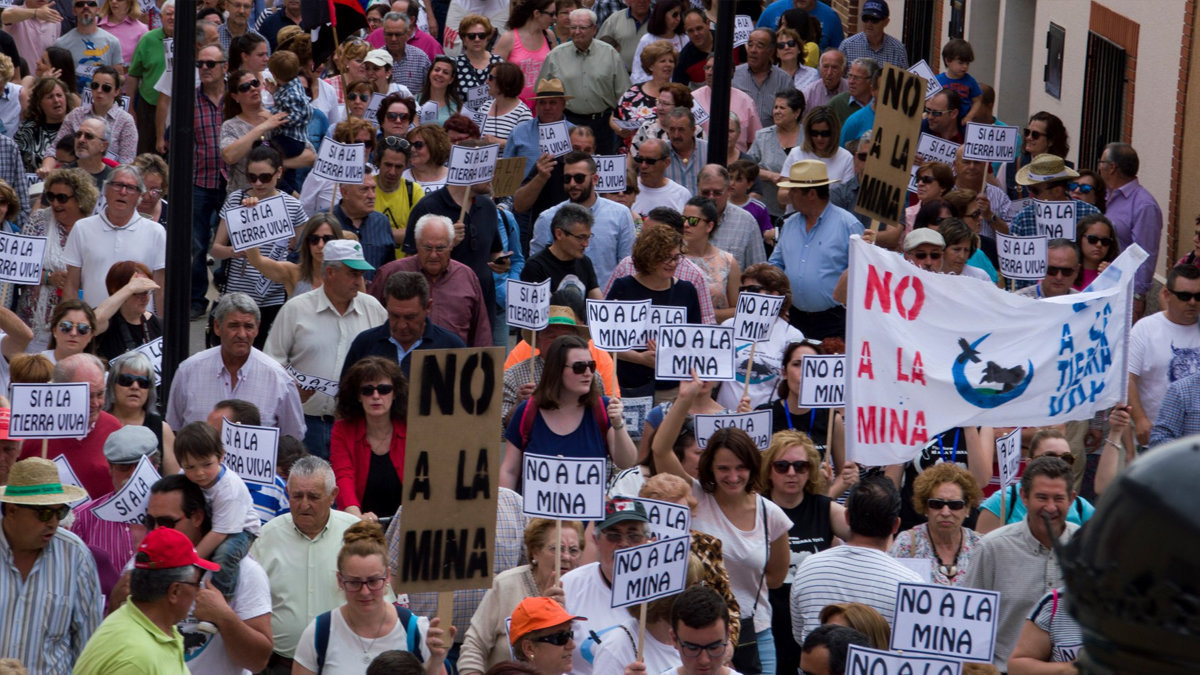 Movilización ciudadana contra la minería de tierras raras en la provincia de Ciudad Real. ARCHIVO