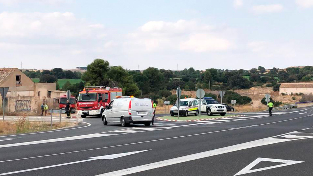 Imagen de otro accidente producido en la carretera N-322 de Albacete. ARCHIVO