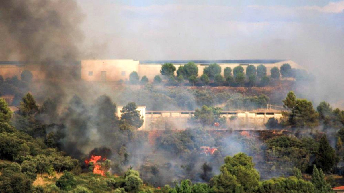 Imagen del incendio del pasado 27 de junio que afectó a 3 hectáreas del parque forestal. PeriódicoCLM