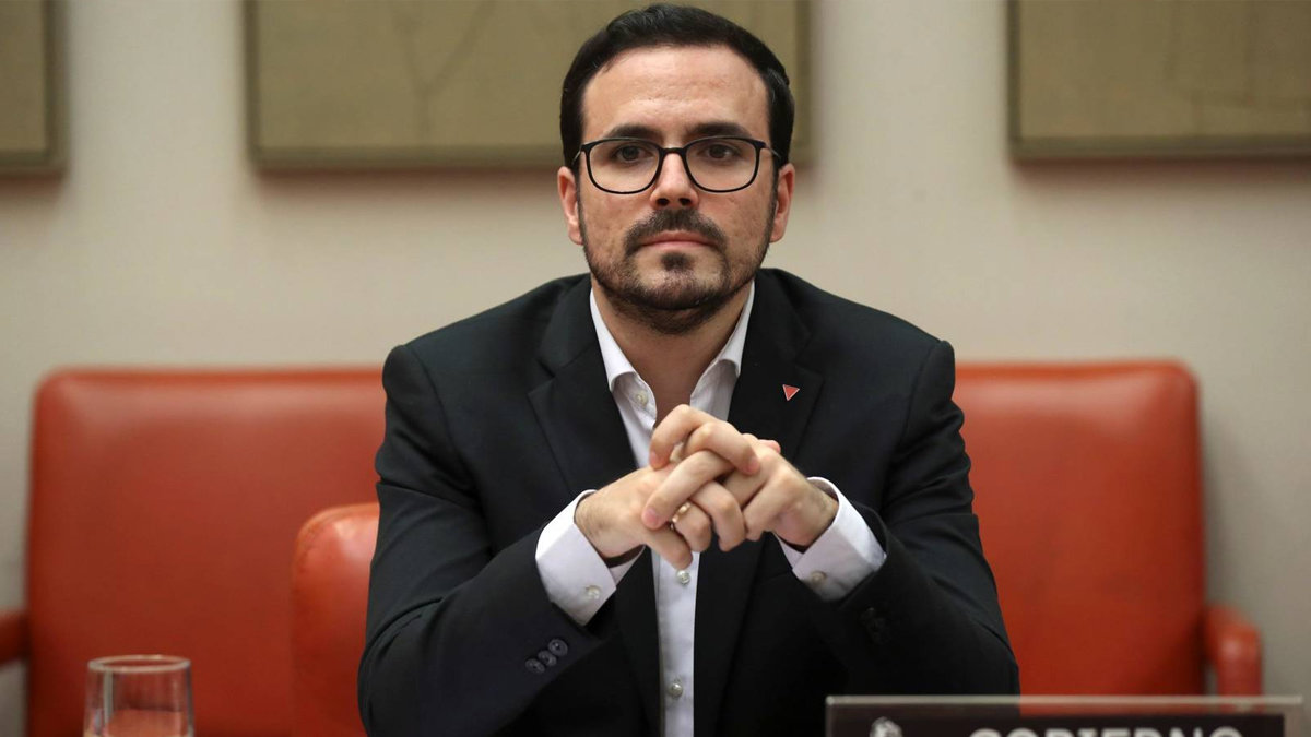 El ministro de Consumo y coordinador federal de Izquierda Unida, Alberto Garzón. ARCHIVO