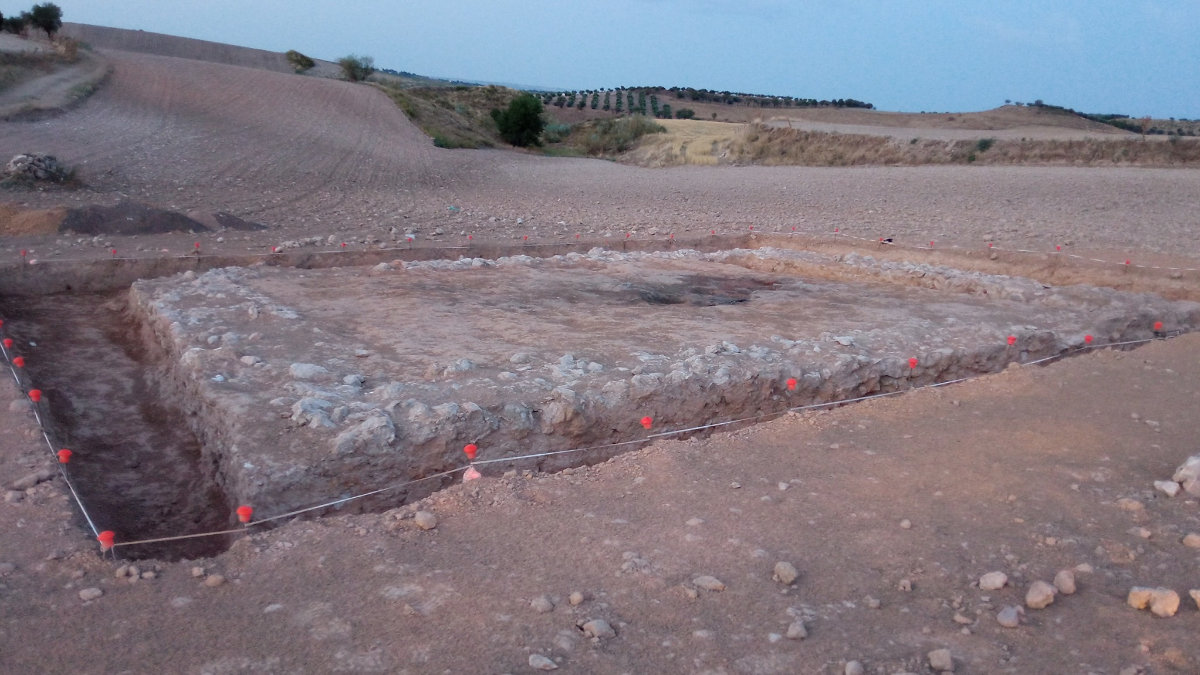 La estructura romana encontrada en el norte de la ciudad también habría tenido usos funerarios. Foto: Javier Fernández