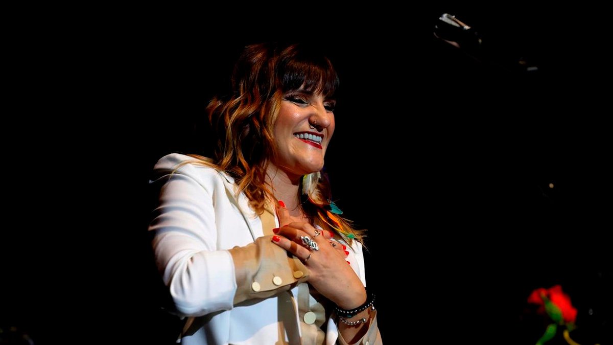 La cantante Rozalén durante un concierto. — EFE/ARCHIVO