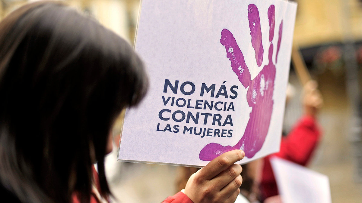 Mujer en una protesta contra la violencia machista. — ARCHIVO