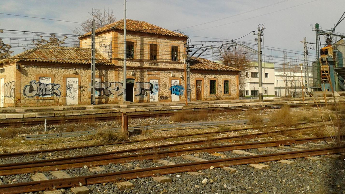 Antigua estación de Seseña, cerrada en 2007. — JUAN MAVILLA