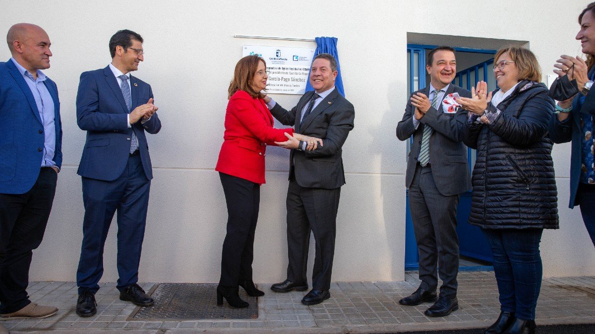 El pasado 9 de marzo García-Page inauguraba junto a Monroy la nueva EDAR de Argamasilla de Calatrava. - JCCM