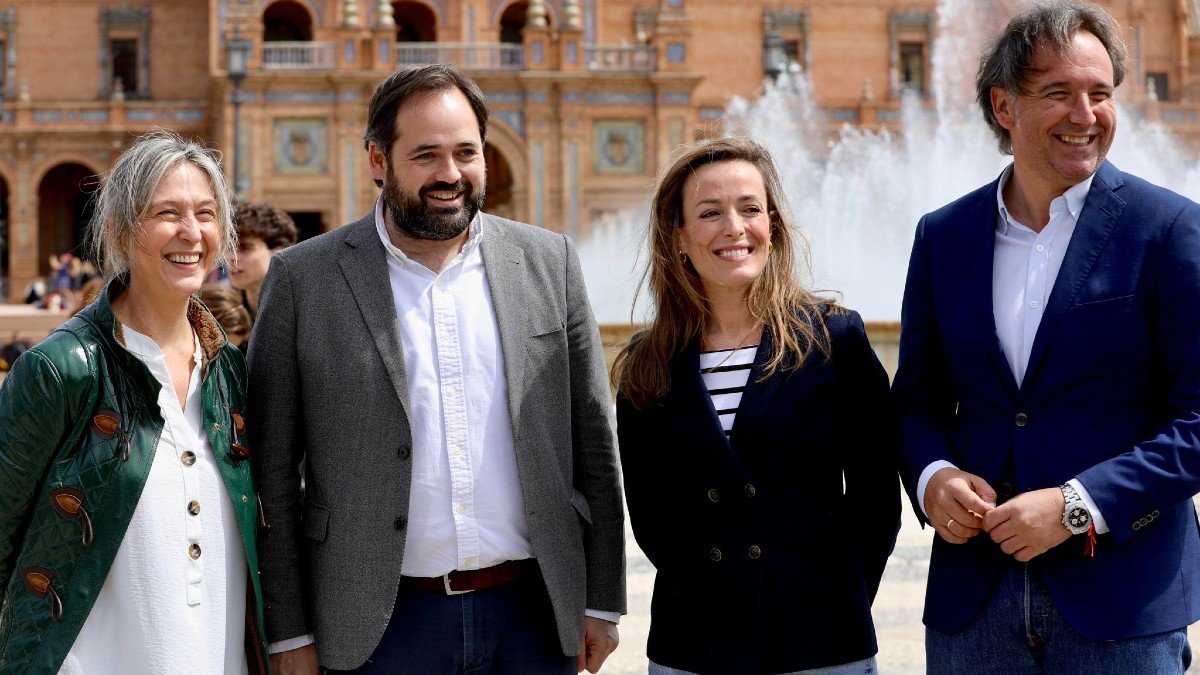 Núñez junto a Guarinos, Navarro y Pérez, los elegidos por Feijóo para la nueva dirección del PP.