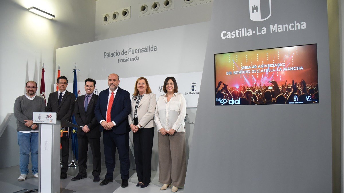 Presentación de la gira de conciertos organizados con motivo del 40 aniversario del Estatuto de Autonomía de Castilla-La Mancha. - JCCM