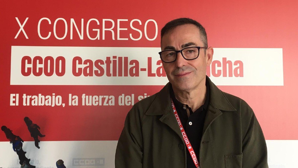 Paco de la Rosa, secretario general de Comisiones Obreras Castilla-La Mancha.