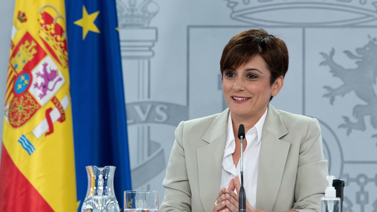 La portavoz del Gobierno, Isabel Rodríguez, durante una rueda de prensa del Consejo de Ministros. - POOL MONCLOA