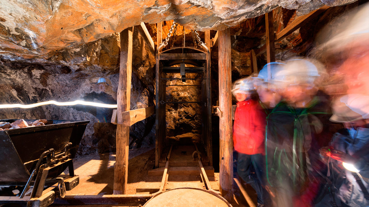 Uno de los principales atractivos del Parque Minero es la posibilidad de recorrer la mina subterránea. - ARCHIVO