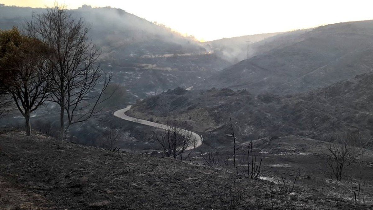 El incendio de Valdepeñas de la Sierra ha afectado a más de 3.200 hectáreas.