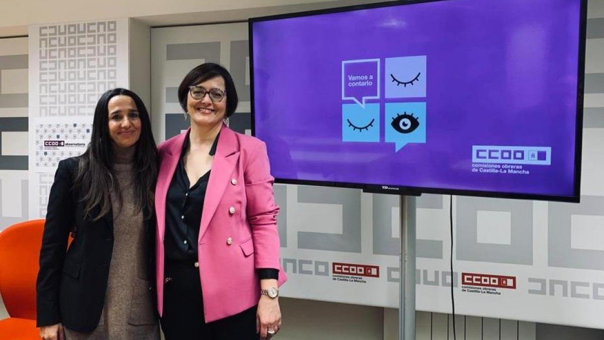 Rosario Martínez y Carolina Vidal han presentado en Toledo el Observatorio de Acoso Sexual puesto en marcha por CCOO.