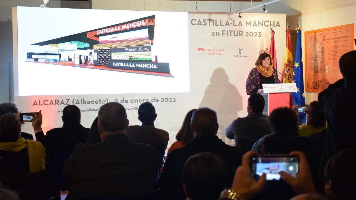 Patricia Franco ha presentado en Alcaraz (Albacete) la campaña de promoción turística que llevará a Fitur la región. - JCCM