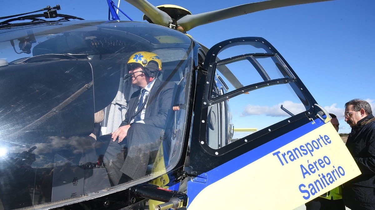El Servicio de Transporte Sanitario Aéreo del Sescam dispone ya de 234 helipuertos y helisuperficies en toda la región. - JCCM