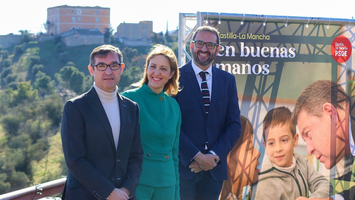 Muñoz, Maestre y Gutiérrez han presentado la precampaña del PSOE.