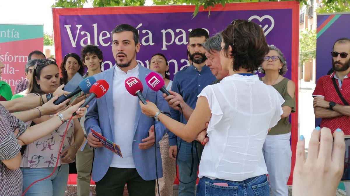 García Gascón ha presentado en Toledo la campaña electoral de Unidas Podemos para el 28M.