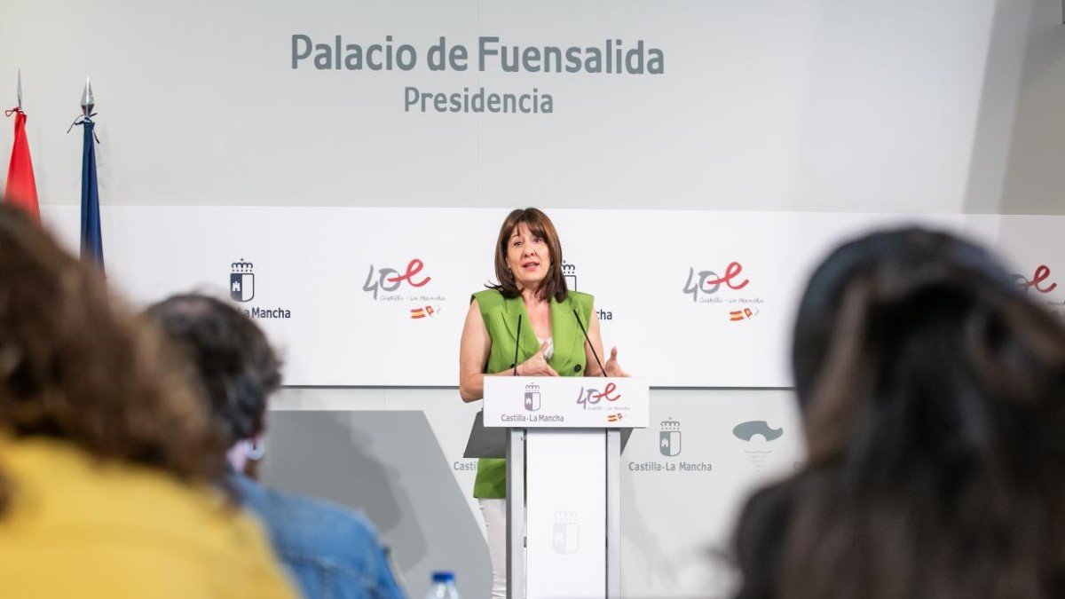 Blanca Fernández durante la rueda de prensa posterior al Consejo de Gobierno. - JCCM