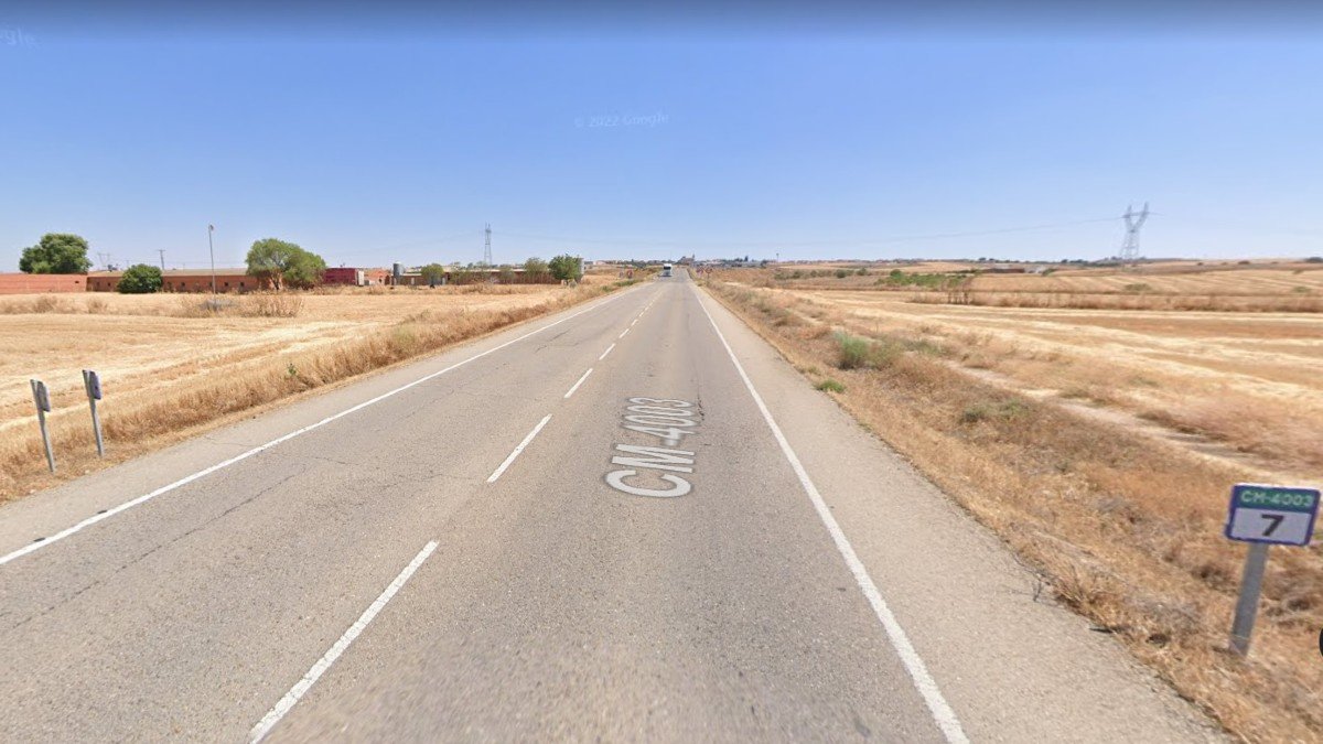 El accidente ha tenido lugar en una finca situada en el kilómetro 7 de la CM-4003, en el término municipal de Bargas (Toledo). - GOOGLE MAPS