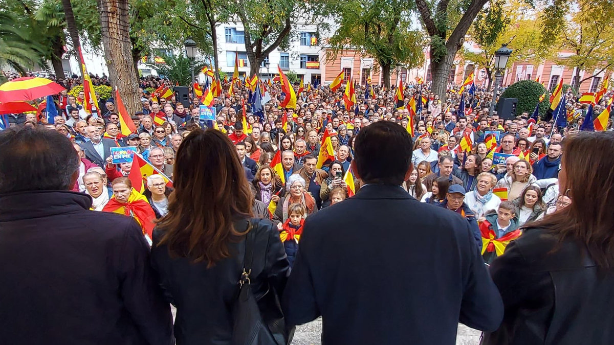 Concentración de este domingo en Ciudad Real contra la amnistía pactada entre PSOE y Junts. - TWITTER