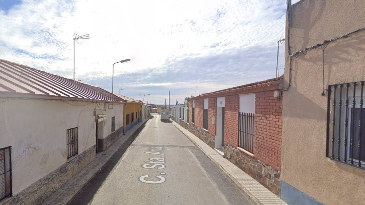 El cuerpo de la mujer era localizado en una vivienda de la calle Santa Ana en Villacañas. - GOOGLE MAPS