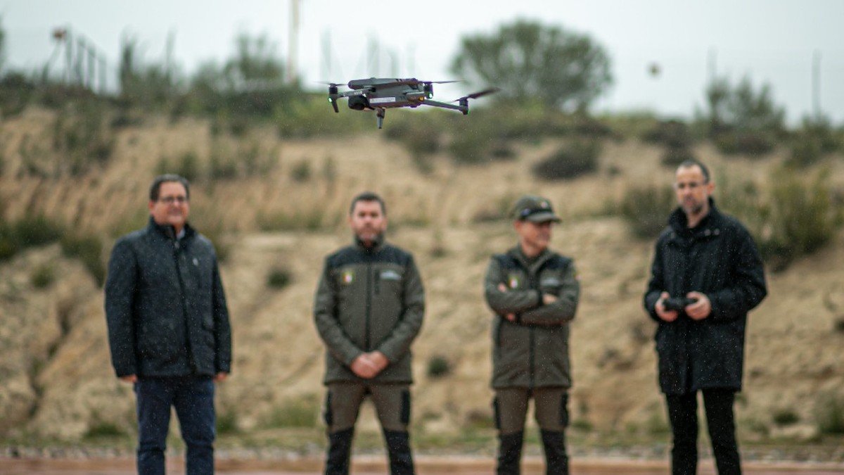 Presentación del nuevo servicio  de inspección ambiental con dron. | P. LÓPEZ | JCCM