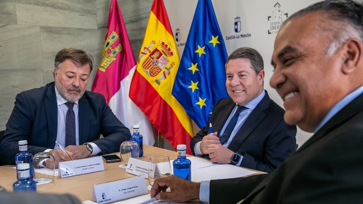 Dolz, García-Page y Jorge durante la reunión celebrada en  Cuenca. - D. ESTEBAN | JCCM