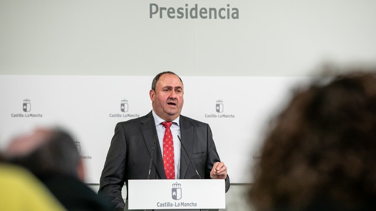 Martínez Lizán durante la rueda de prensa posterior al Consejo de Gobierno. -  D. ESTEBAN | JCCM