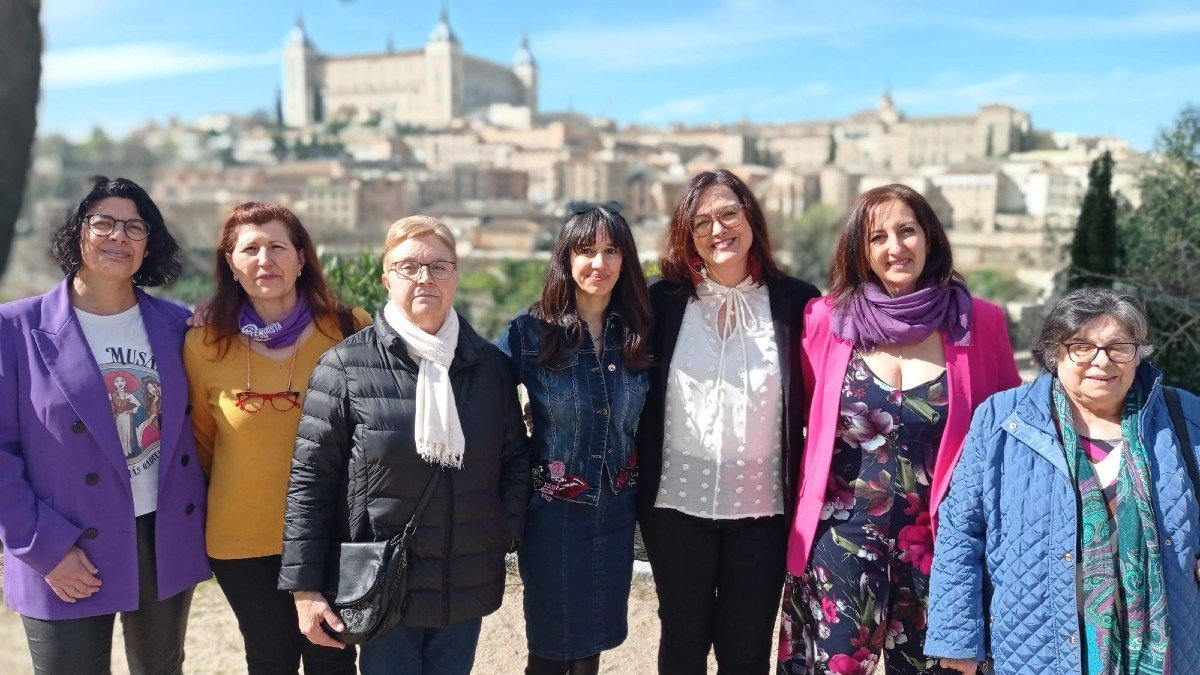 Sindicalistas históricas de CCOO han participado en el homenaje celebrado en Toledo.