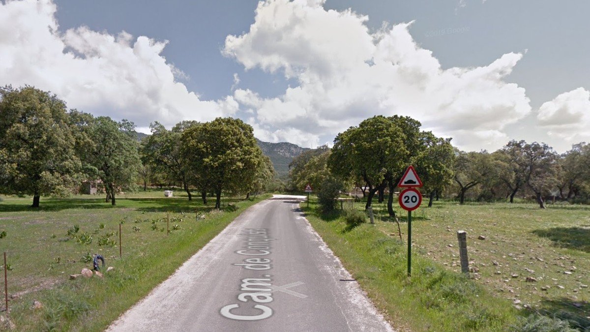 El accidente tenía lugar en un camino rural del término municipal de Fuencaliente. - GOOGLE MAPS