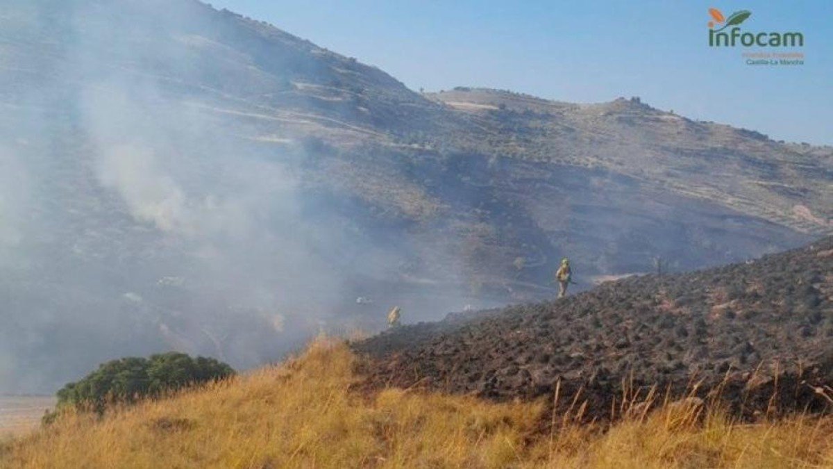 El incendio de Valverdejo afectó a más de 2.200 hectáreas. - INFOCAM